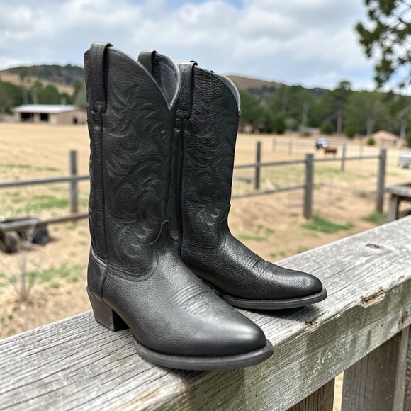 Ariat Heritage Western Boots Cowboy Black Sz 8.5